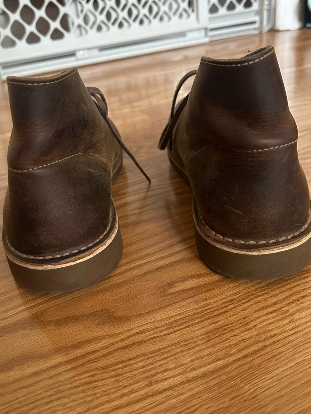 Clarks Brown Beeswax Leather Chukka Desert Boots